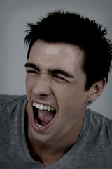 Model Strong Stylish Male Portrait