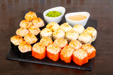 Delicious sushi roll