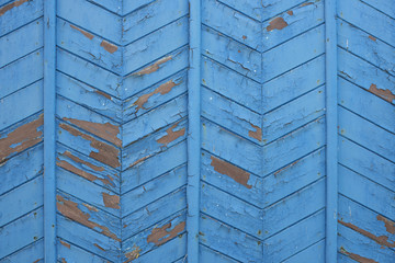 the painted boards at an angle