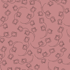 vector wallpaper pattern from oriental seamless flower