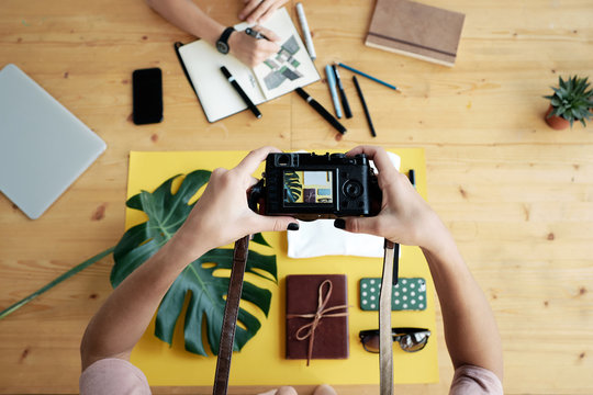 Stylish flat lay composition