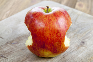 red juicy apple