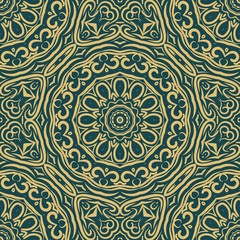 Art deco floral pattern of geometric elements. seamless pattern. Vector illustration. design for printing, presentation, textile industry