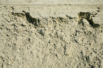 Sifted sand, building material, close-up
