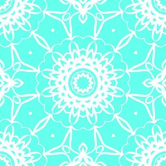 Seamless texture of floral ornament. Super vector illustration. For the interior design, printing, web and textile