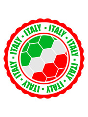 Fototapeta na wymiar italy italien kreis rund sticker stempel text logo fan feiern party ball muster flagge gewinner sieger