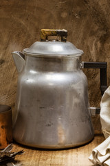 Vintage Coffee Pot Used for Camping