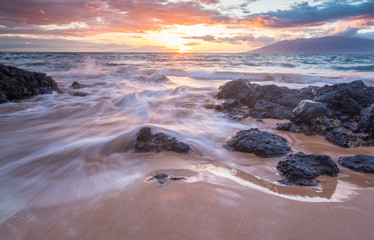 Sunset on a Maui Beach