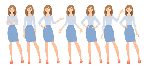 Obraz premium business woman set