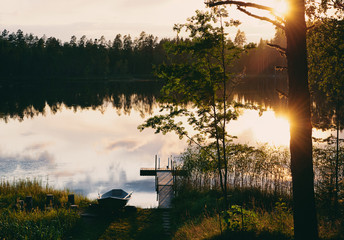 Summer sunset in Finland (Film sample)