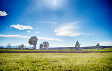 Earth communication station in bavaria Europe