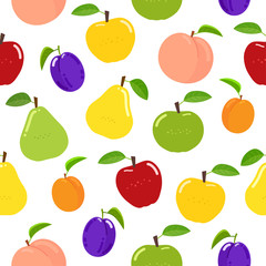 Seamless fruit pattern