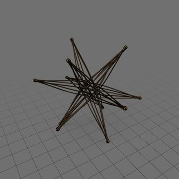 Abstract star statue 1