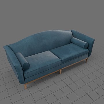 Traditional two seater sofa
