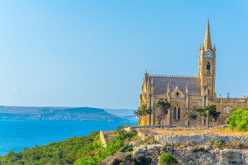 Church of Our lady of Lourdes in Mgarr, Gozo, Malta