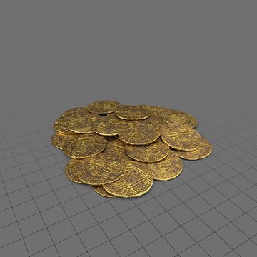 Pile of gold coins
