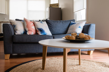 coffee table and sofa