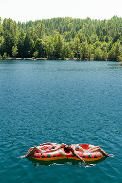 Floating on a Lake