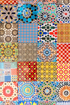 Moroccan colorful tiles