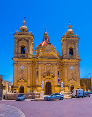 Xaghra Parish Church at Gozo, Malta