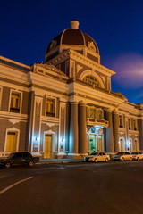 Fototapeta na wymiar Palacio de Gobierno (Government Palace) at Parque Jose Marti square in Cienfuegos, Cuba