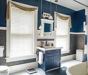 Blue & White Bathroom