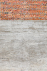 Naklejka premium Grey concrete wall weathered texture background