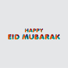 Happy Eid Mubarak Vector Template Design Illustration