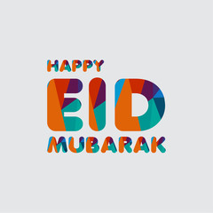 Happy Eid Mubarak Vector Template Design Illustration