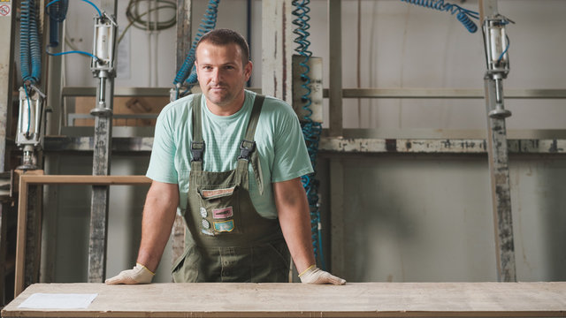 Portrait Of A Worker In The Furniture Factory