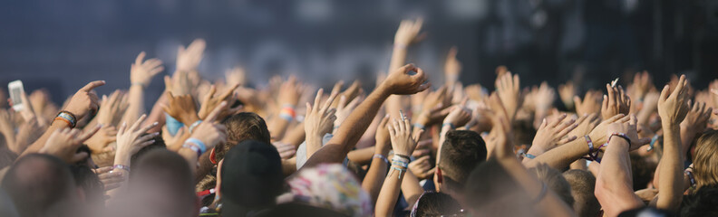 Concert crowd at live concert
