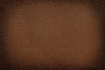 Old vintage brown leather texture closeup for background