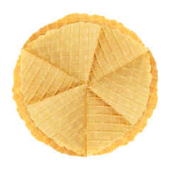  waffles isolated on white