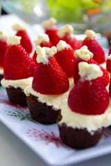 Strawberry Santa Hats