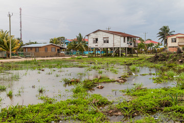 March area in Dangriga town, Belize
