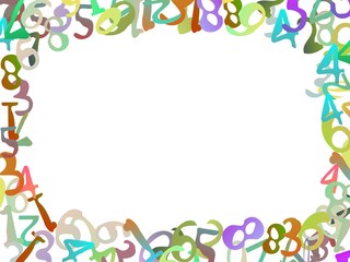 背景用画像　ポップな数字