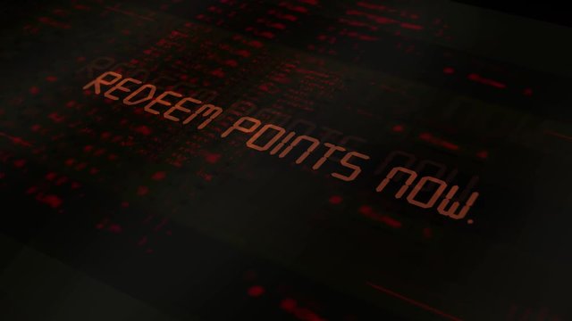 Digital technology text - Redeem points now