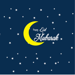 Obraz na płótnie Canvas happy eid mubarak