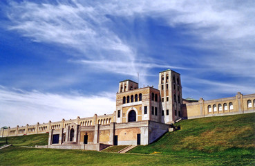Fototapeta premium large public utility building, Harris water filtration plant, Toronto, Canada