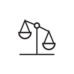 Law scale icon Vector illustration, EPS10.