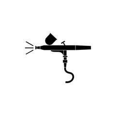 Airbrush paint sprayer simple icon