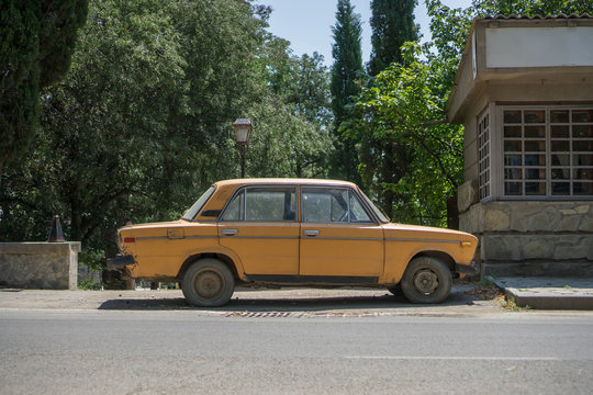 Old Soviet Car in Georgia.