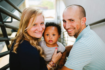 Happy Multi-Race Family