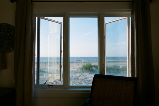 view of ocean from window