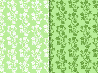 Floral seamless pattern leaves
