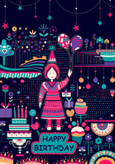 Happy Birthday Party celebration background