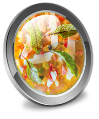 bouton carpaccio de marlin, sauce fruits de la passion 
