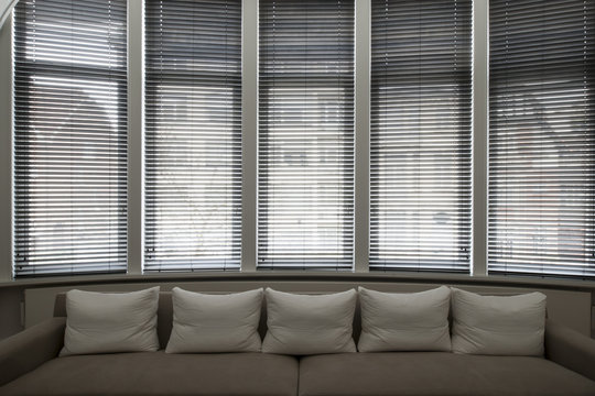 Big sofa in contemporary house