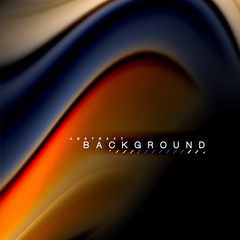 Fluid mixing colors vector wave abstract background design. Colorful mesh waves