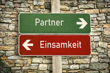 Fototapeta premium Schild 316 - Partner